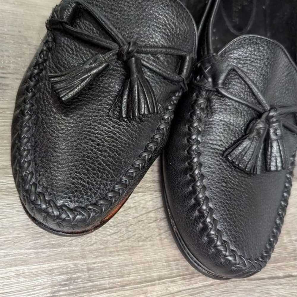 Cole Haan Black leather tassel pinch loafers mocc… - image 5