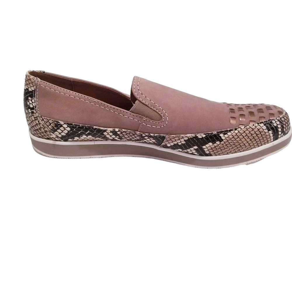 ARA Shoes Luftpolster Snake Print Studded Slip On… - image 1