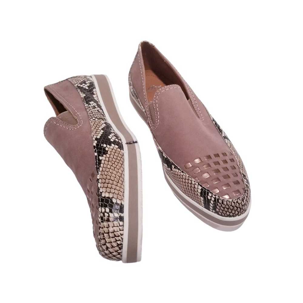 ARA Shoes Luftpolster Snake Print Studded Slip On… - image 2