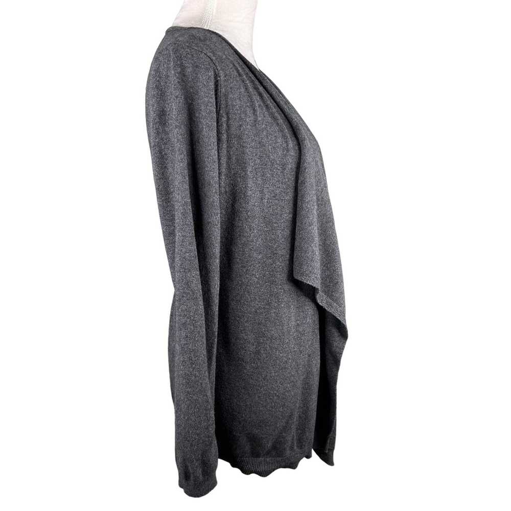 Boden Boden Open Sweater Waterfall Cardigan Gray … - image 11