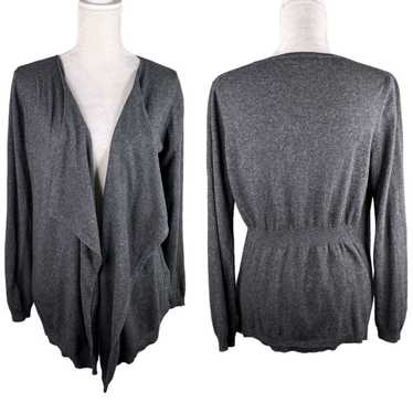 Boden Boden Open Sweater Waterfall Cardigan Gray … - image 1