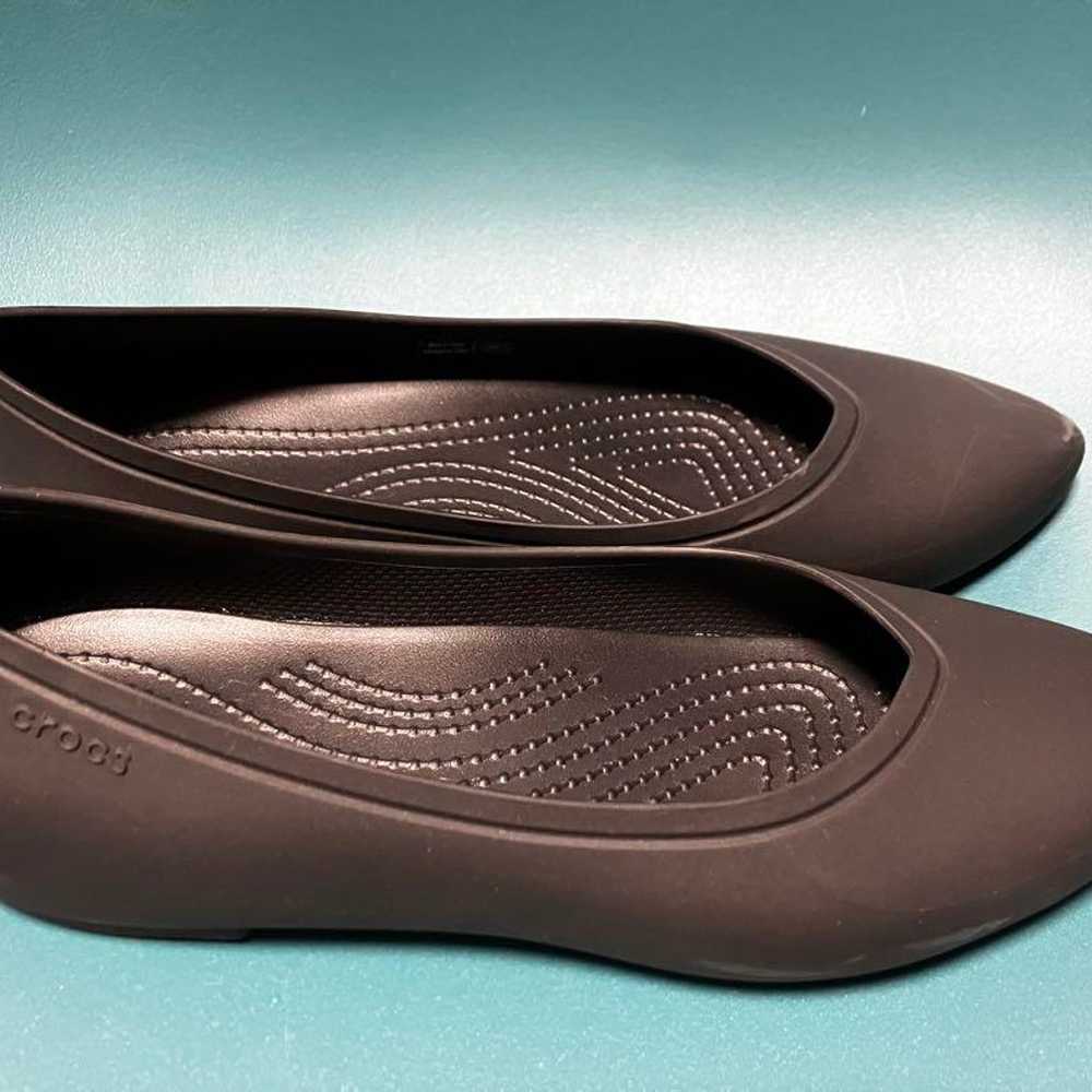 crocs Brooklyn Pointed Flats Black W7 - image 2