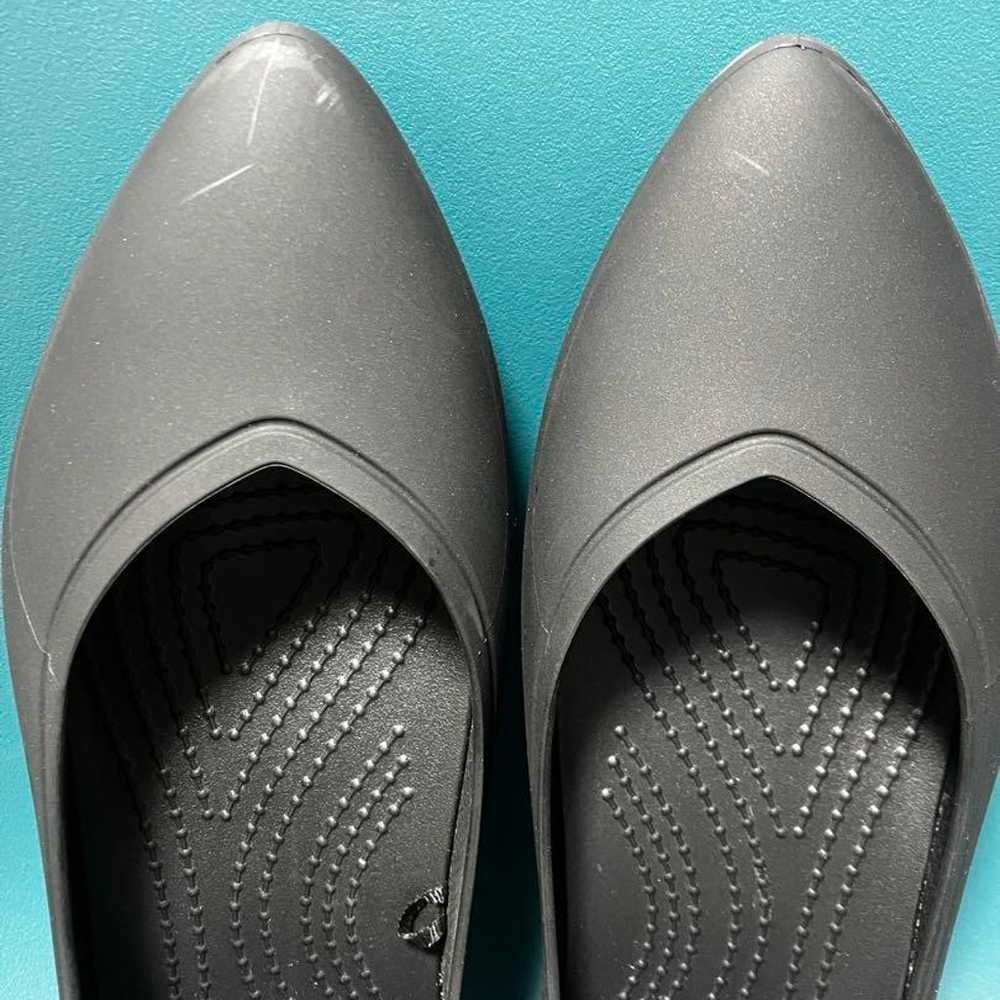 crocs Brooklyn Pointed Flats Black W7 - image 4