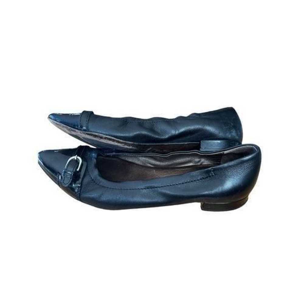 AGL black cap-toe ballet flats - image 5