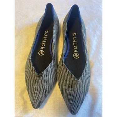 Rothys the point flat grey size 7 NEW