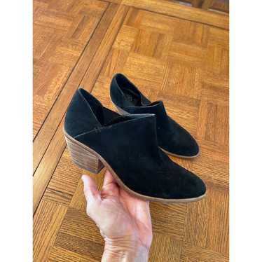 Vince Camuto suede slip on mules