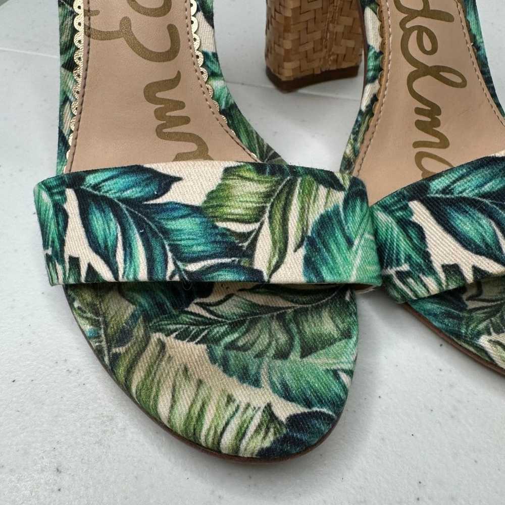 Sam Edelman Yaro Palm Print Raffia Tropical Block… - image 10