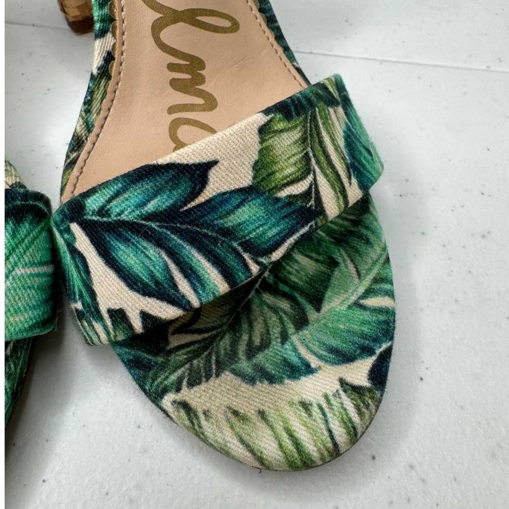 Sam Edelman Yaro Palm Print Raffia Tropical Block… - image 11