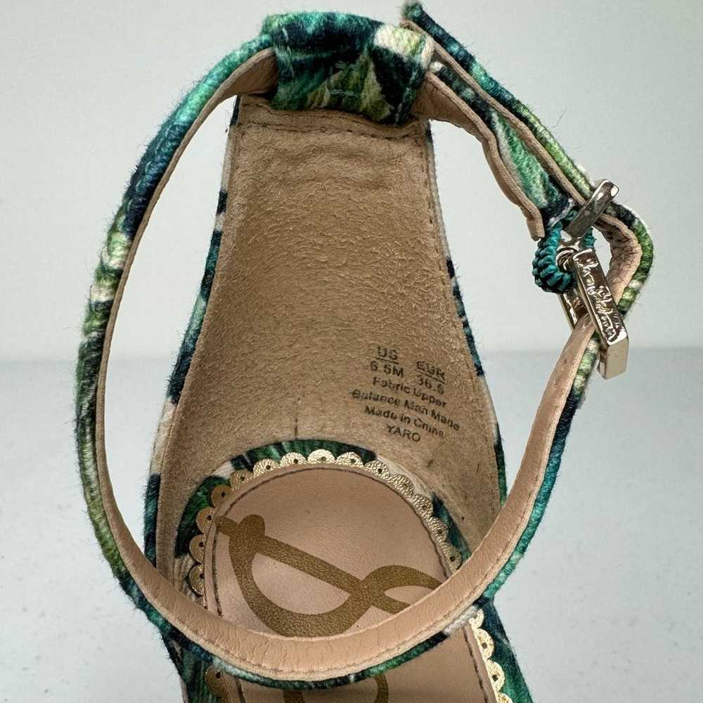 Sam Edelman Yaro Palm Print Raffia Tropical Block… - image 3