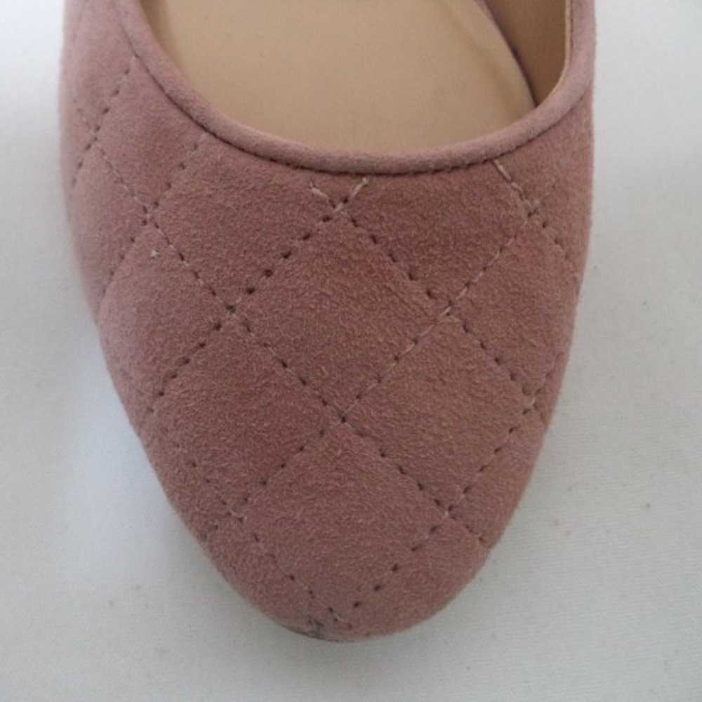 Talbots ISA Suede quilted light pink Embroidered … - image 5