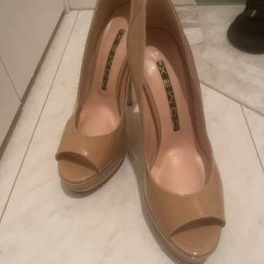 COMEX Beige Open Toe High Heels - image 1