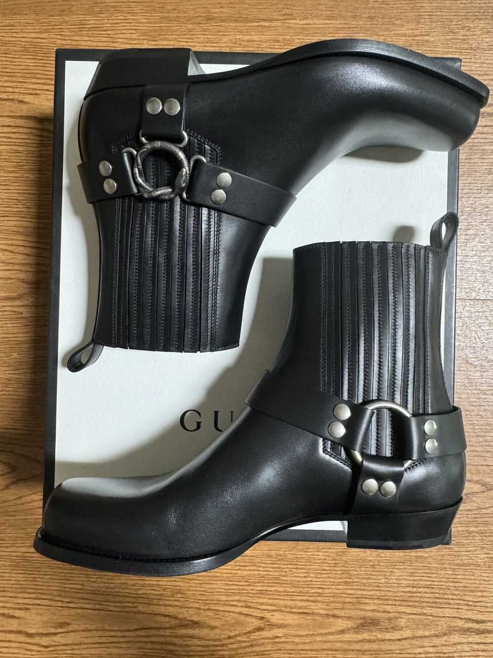 Gucci Gucci by Alessandro Michele Motorcycle Boot… - image 1