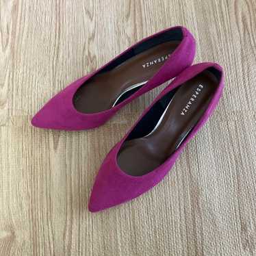 Brand new unused Esperanza pink suede pumps with … - image 1