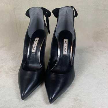 Excellent condition DIANA black leather high-heel… - image 1