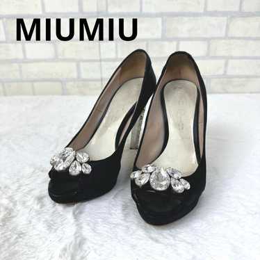 MIUMIU Miu Miu pumps high heels with jewelry 24.5c