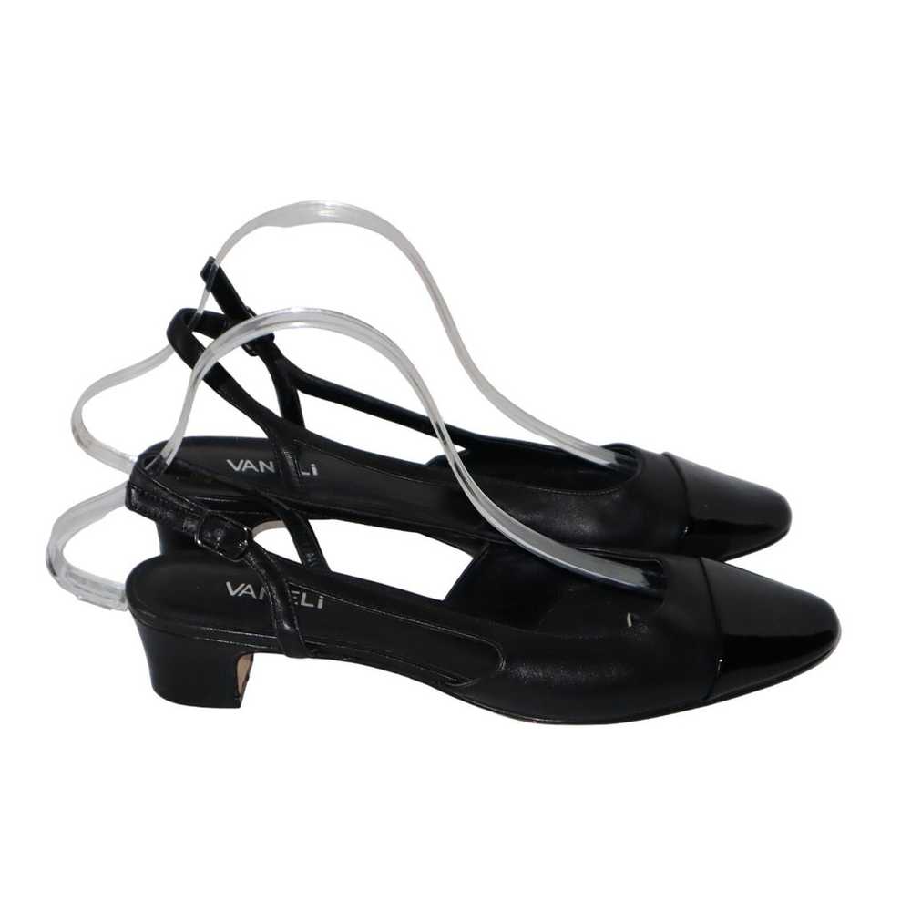 Women's VANELi Black Aliz Leather Slingback Pump … - image 3