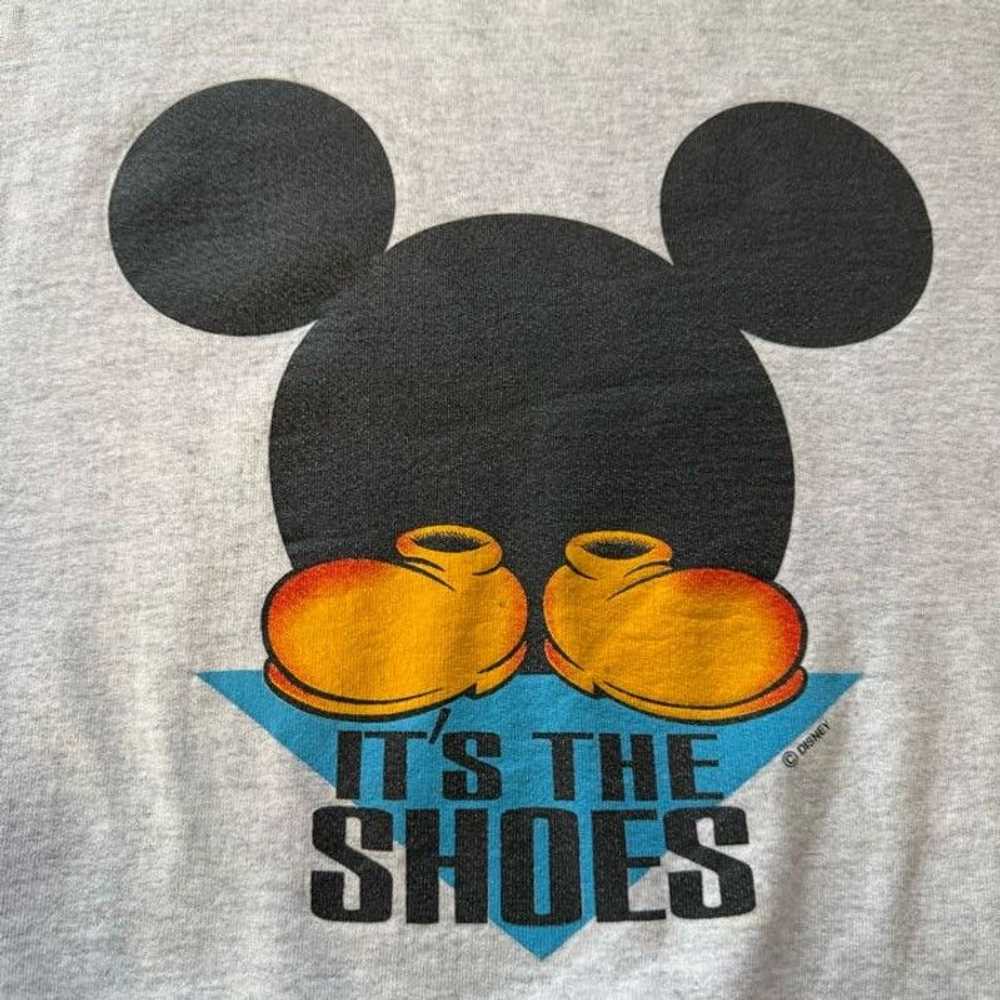 Disney Vintage Mickey Its the Shoes Crew Neck - image 3