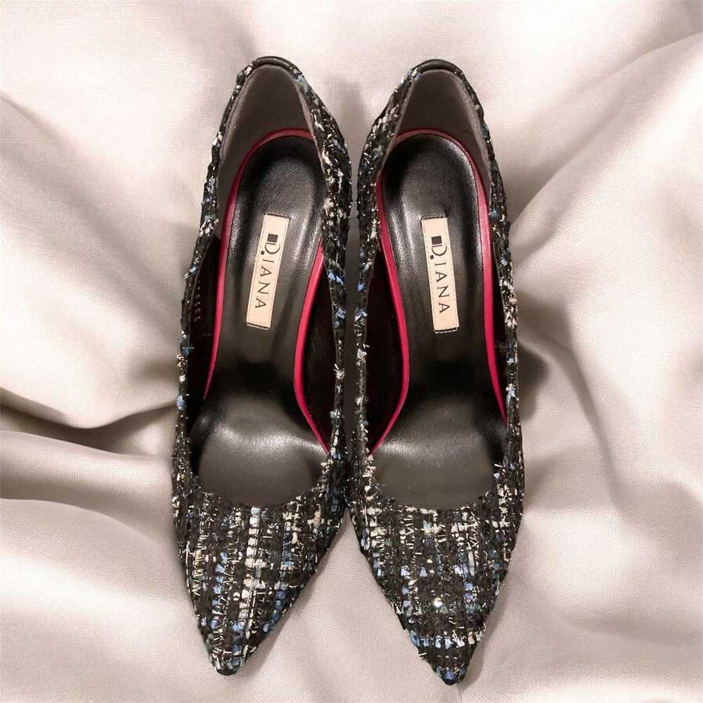 【Almost brand new】DIANA Multi Tweed Pumps with Co… - image 2