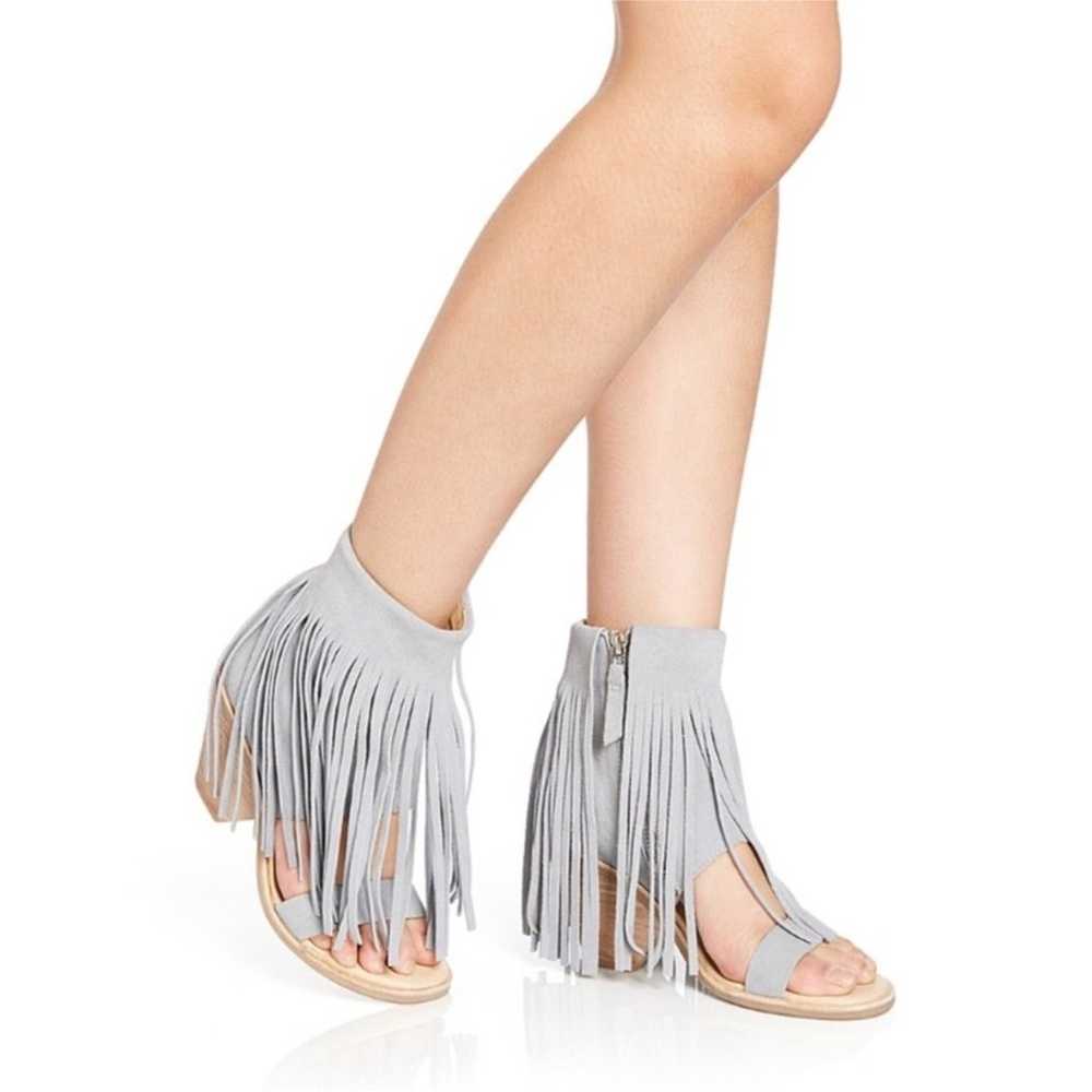 Koolaburra Fringe Sandals Tan Piaz II Boho Suede … - image 12