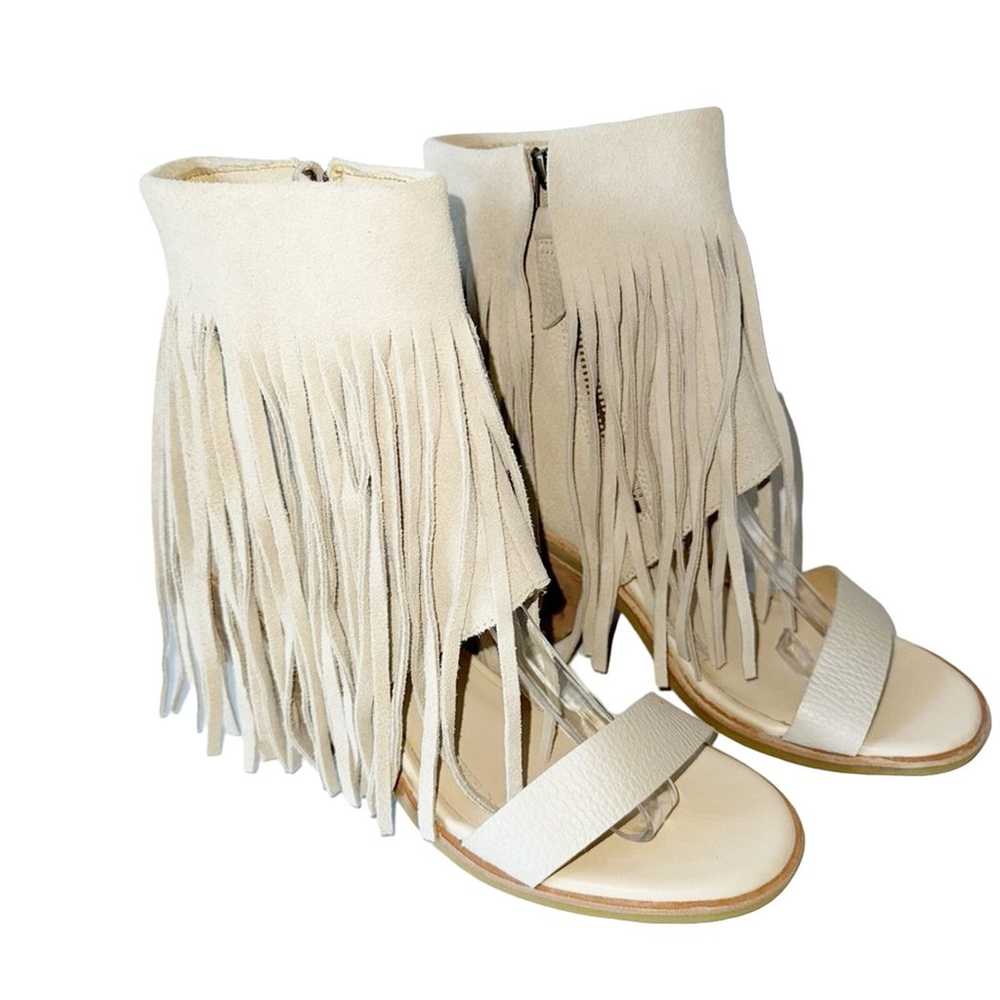 Koolaburra Fringe Sandals Tan Piaz II Boho Suede … - image 2