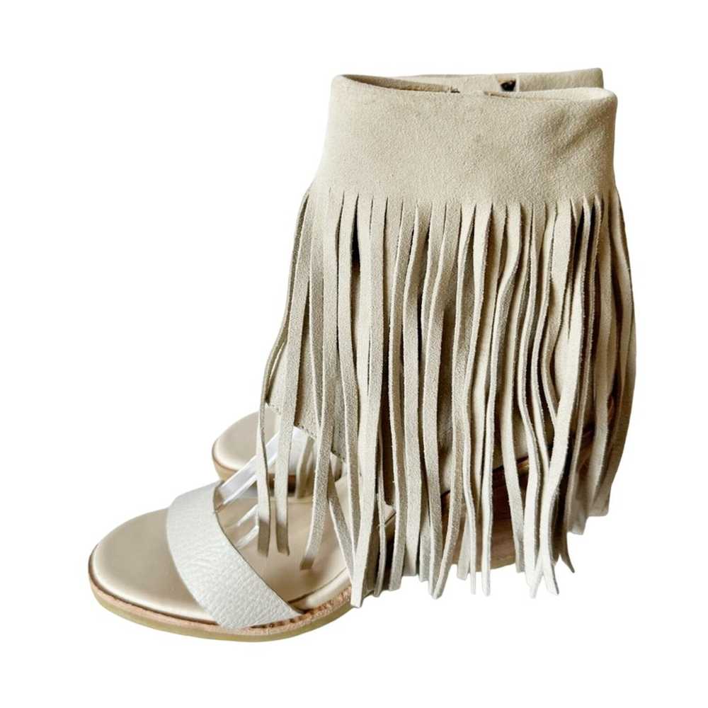 Koolaburra Fringe Sandals Tan Piaz II Boho Suede … - image 3