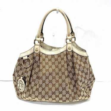 Gucci GUCCI Sukey 211944 GG Canvas Bag Handbag fo… - image 1