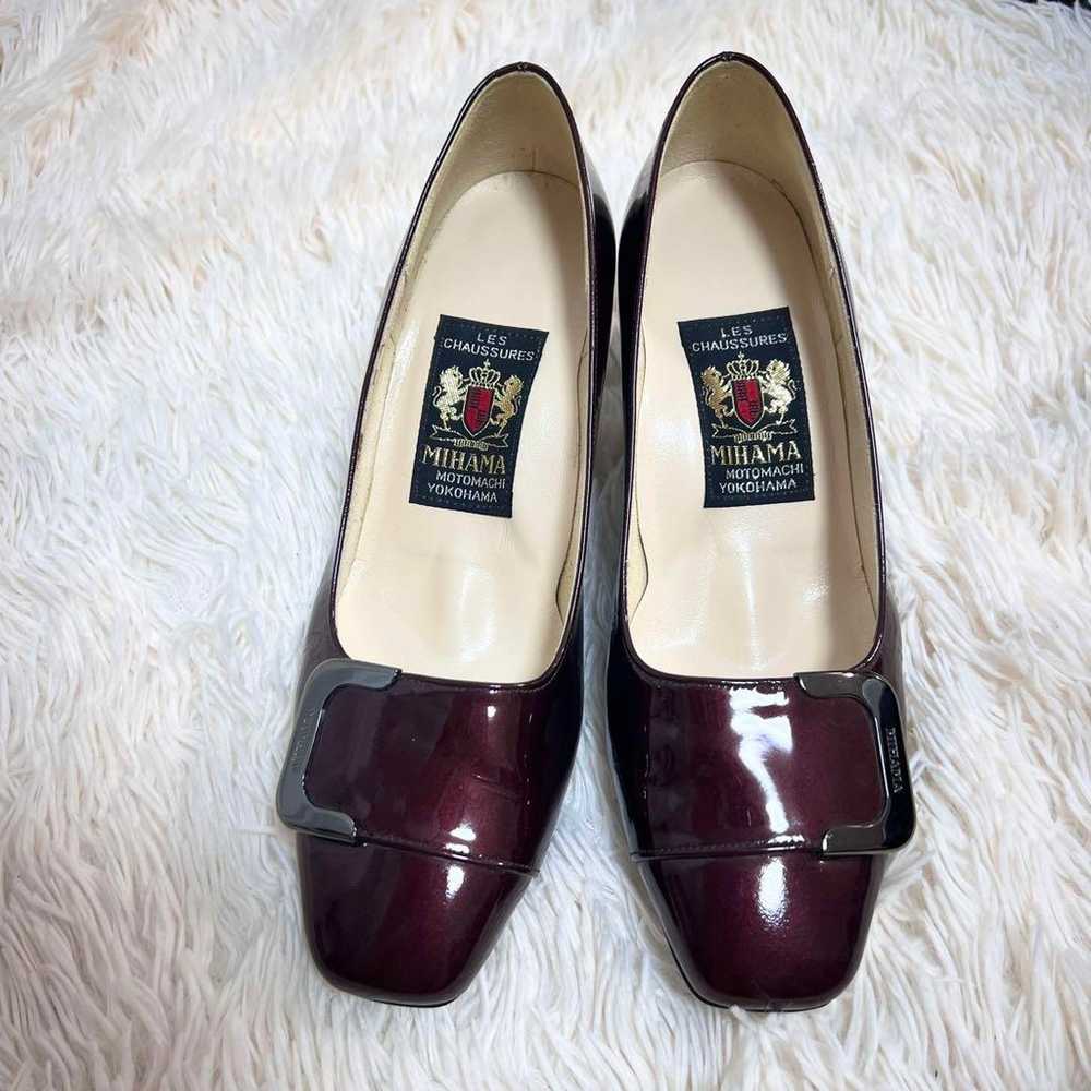 Mihamma☆【Beautiful Condition】Pumps Enamel Bordeau… - image 2