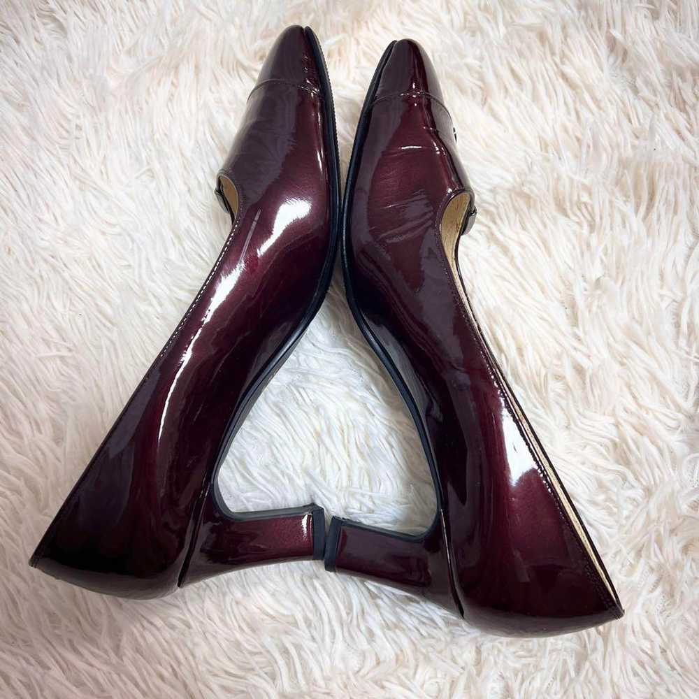 Mihamma☆【Beautiful Condition】Pumps Enamel Bordeau… - image 4