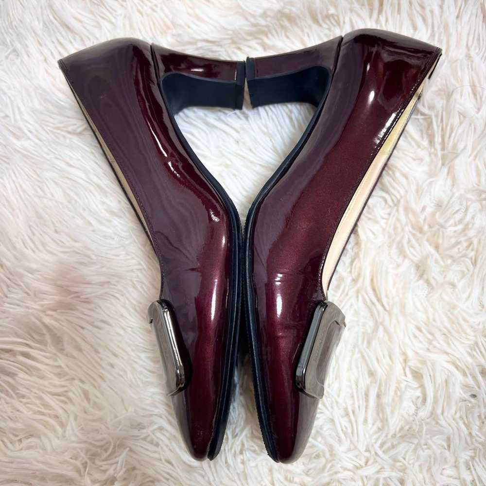 Mihamma☆【Beautiful Condition】Pumps Enamel Bordeau… - image 5