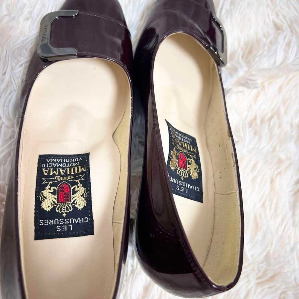 Mihamma☆【Beautiful Condition】Pumps Enamel Bordeau… - image 9