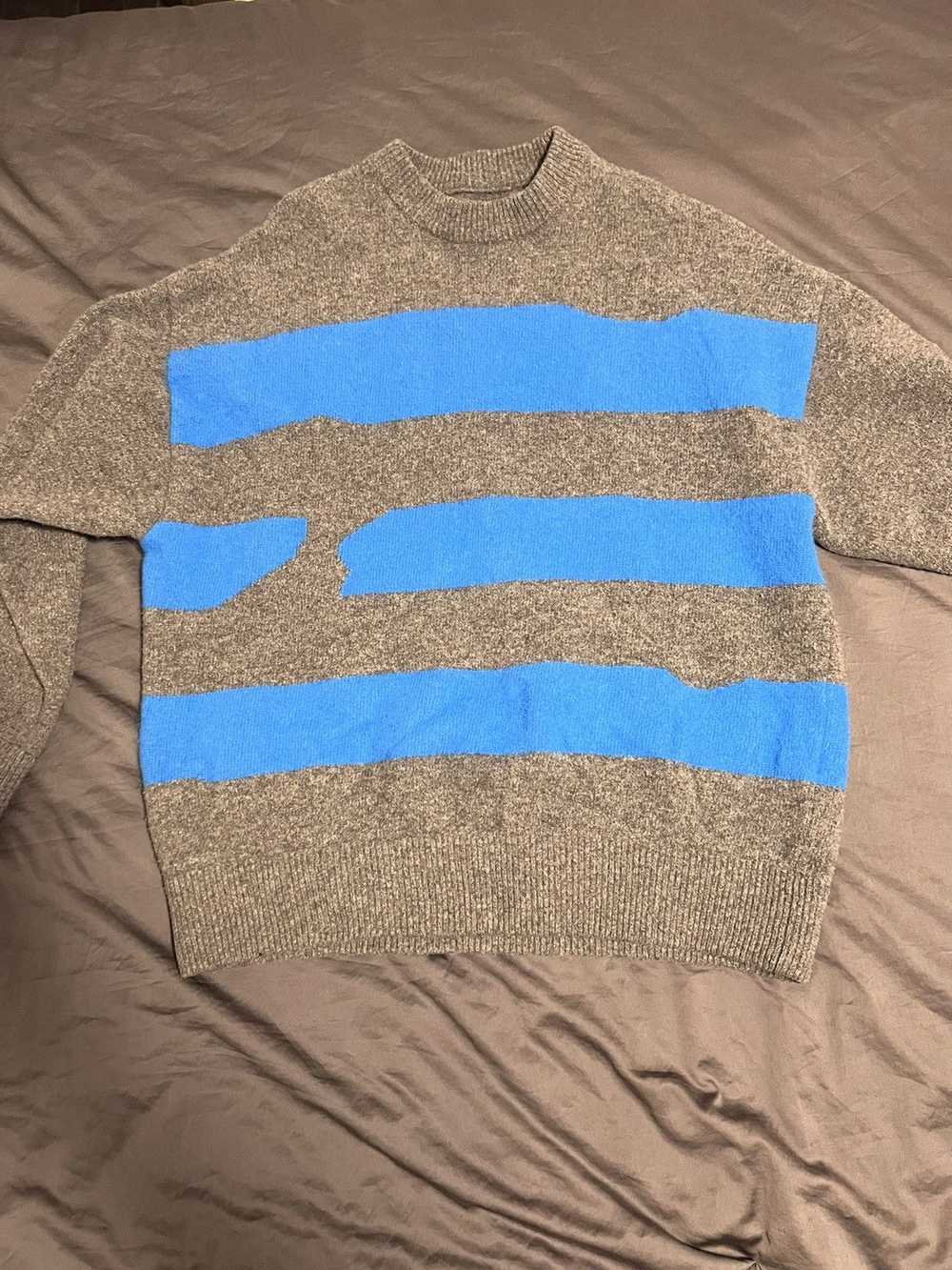 Ader Error Ader Error Grey Stripe Knitwear - image 1