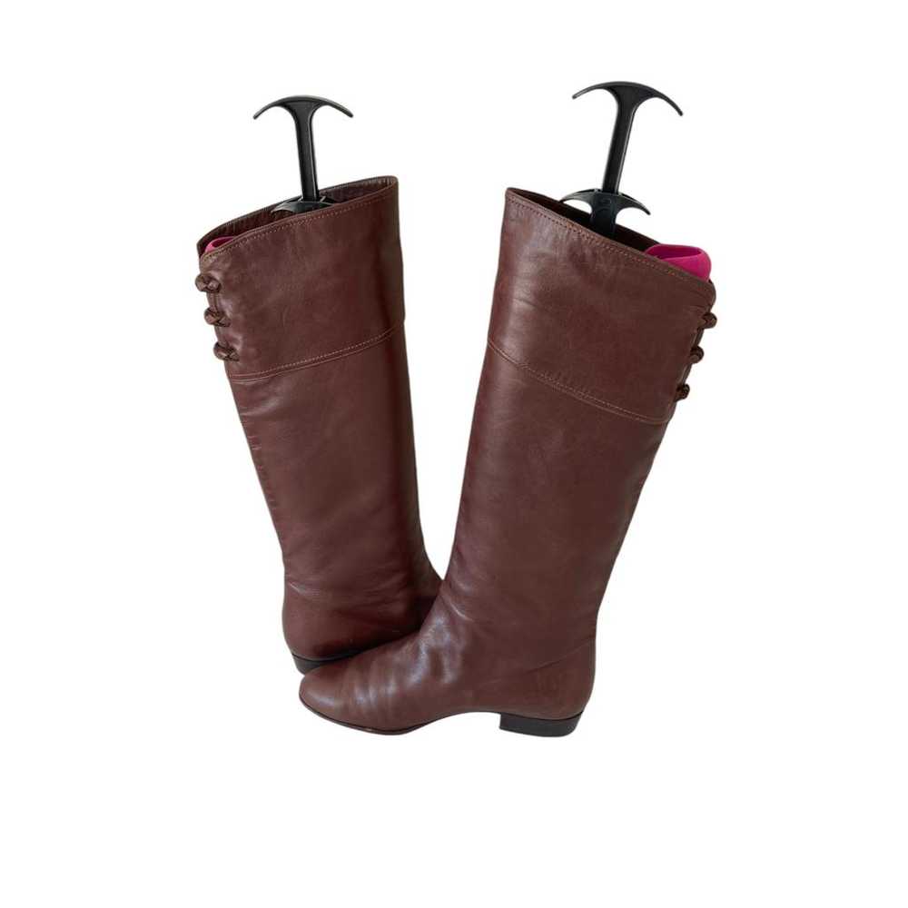 Bottega Veneta Leather riding boots - image 2