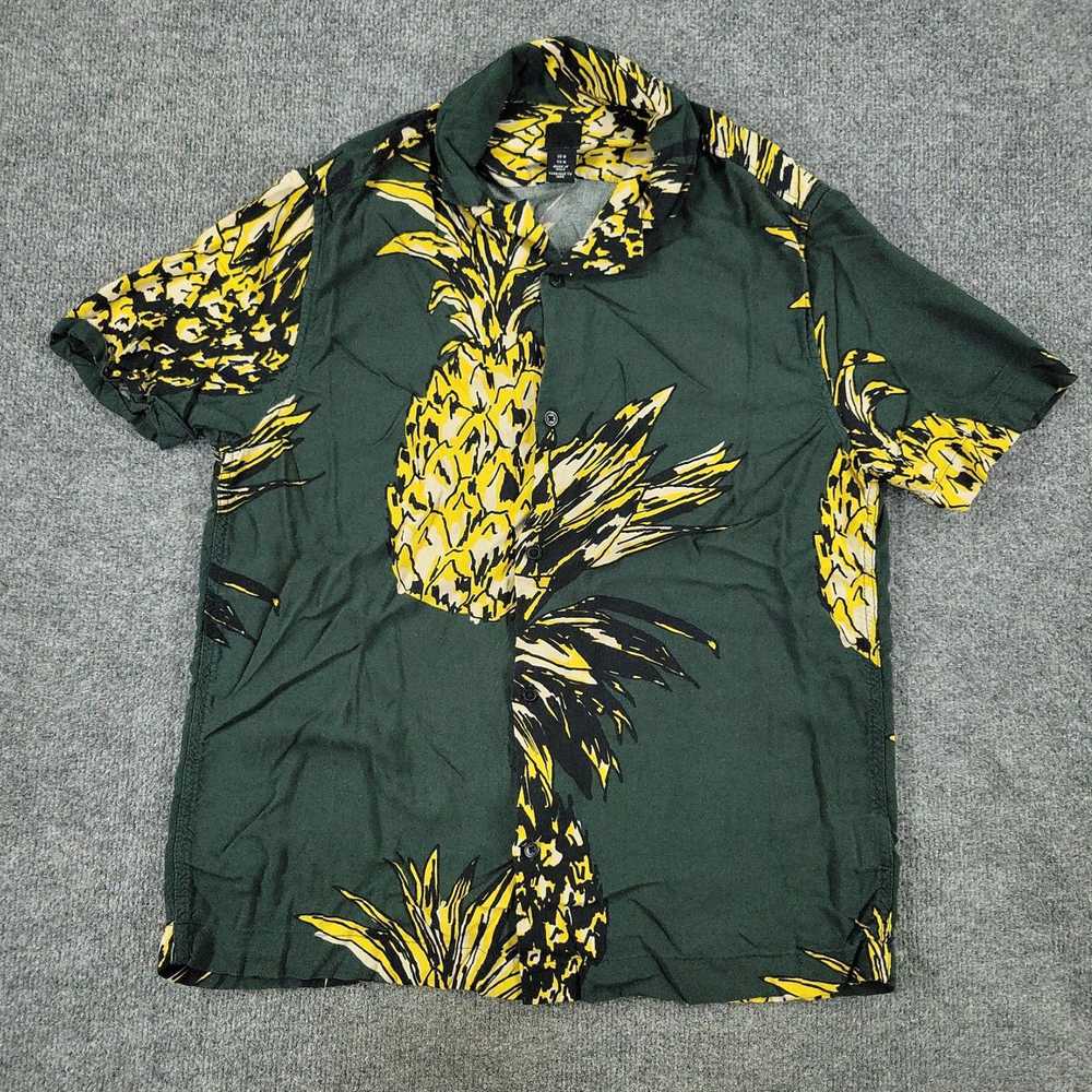 H&M Medium Green Pineapple All Over Print Graphic… - image 1