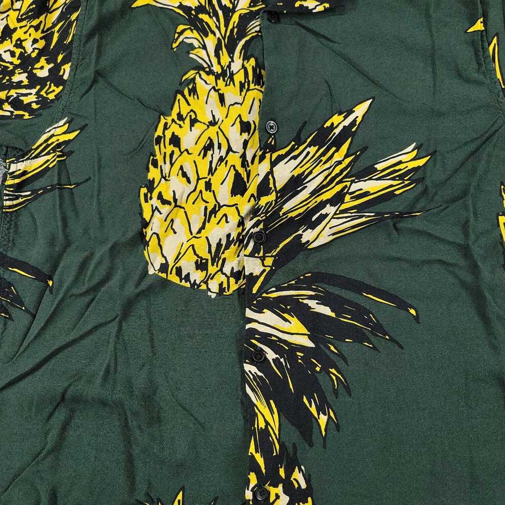 H&M Medium Green Pineapple All Over Print Graphic… - image 2