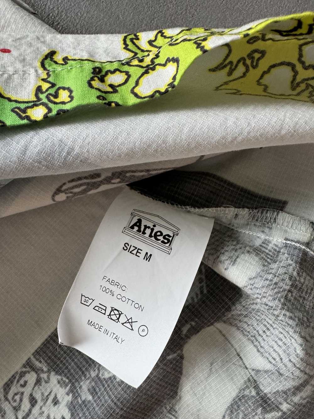 Aries Aries Camp Collar Multi Print Shirt, Size M - image 7