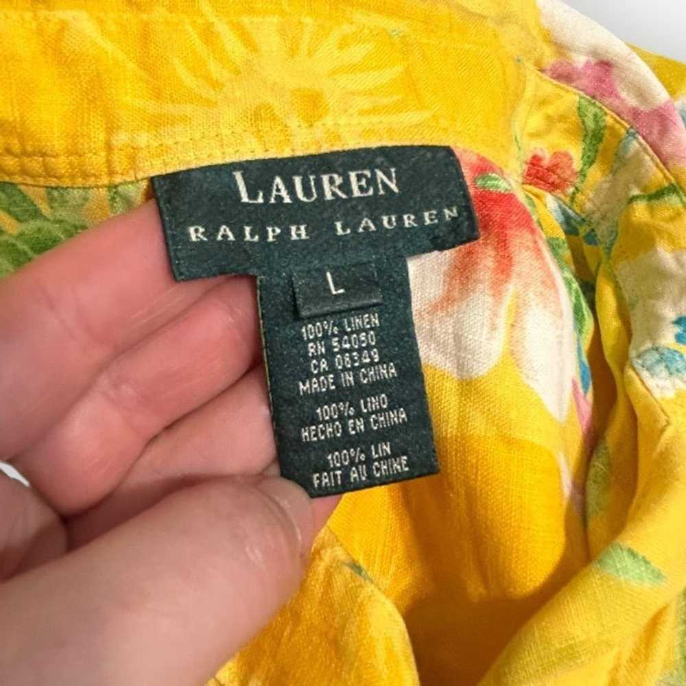 Lauren Ralph Lauren Vintage Lauren RL Linen Cropp… - image 3