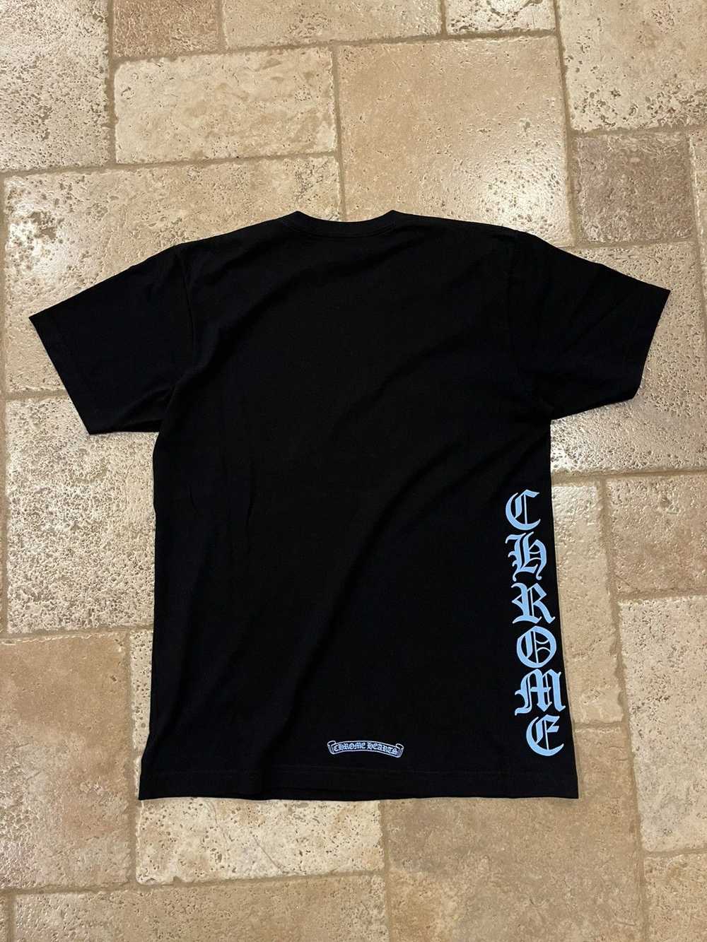 Chrome Hearts Chrome Hearts Black Pocket Tee Blue… - image 4