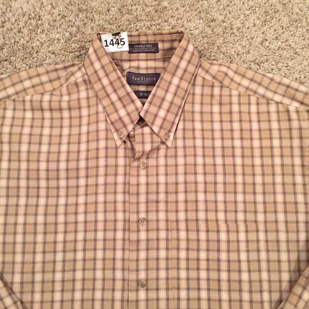 Van Heusen Van Heusen Mens Large Long Sleeve Plai… - image 3