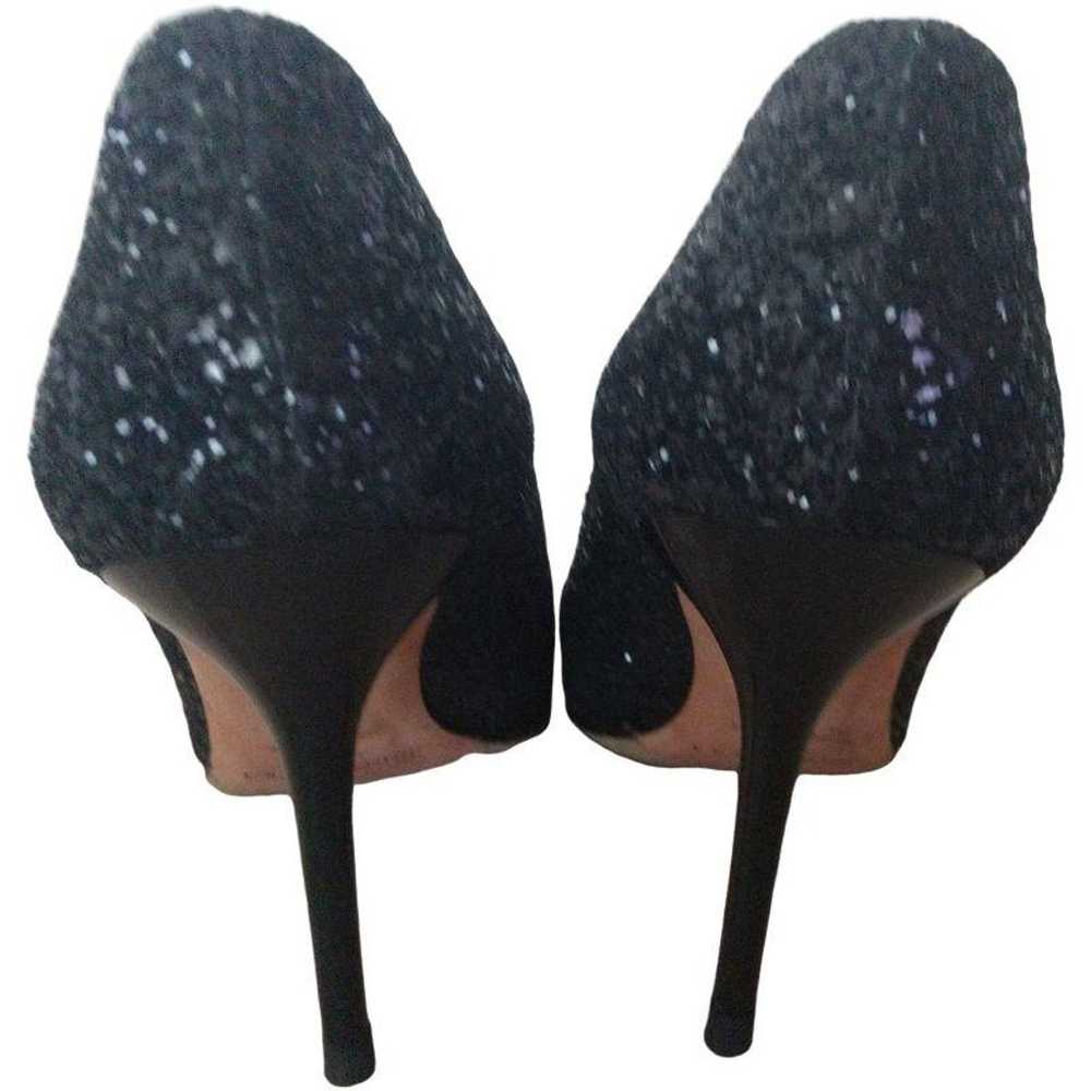 JIMMY CHOO Glitter Pumps, Size 36, Black - image 8