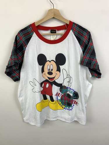 Disney × Tee Shirt × Vintage Vintage Flannel Micke