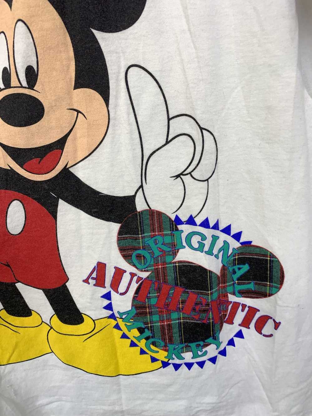 Disney × Tee Shirt × Vintage Vintage Flannel Mick… - image 3