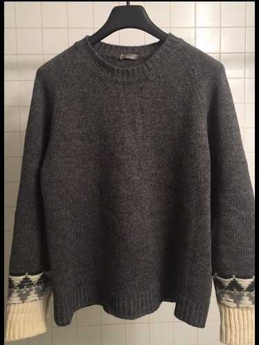 Dior Hedi Slimane Wool Sweater With Reverse Weave 