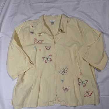 Vintage CJ Banks Butterfly Shirt 2X