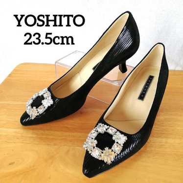 Excellent Condition ◆ YOSHITO Pumps Crystal Black 