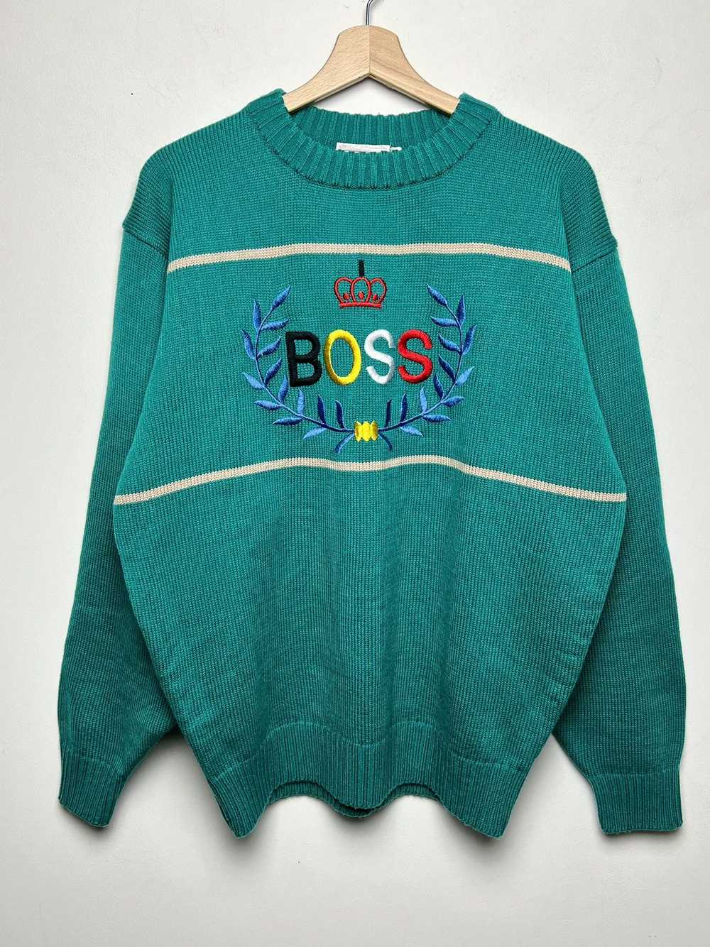 Hugo Boss × Vintage boss logo sweater spellout vi… - image 3