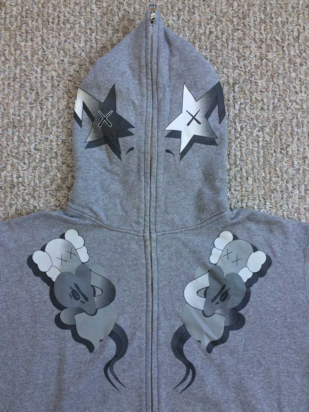 Bape × Kaws F/W 2005 Bape sta x Kaws Bendy Hoodie - image 2