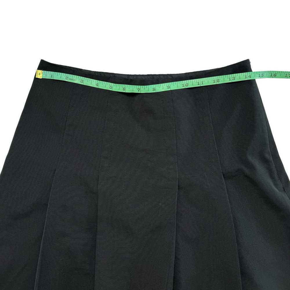 Max Mara S MAX MARA Pleated Black Wool Knee Lengt… - image 7