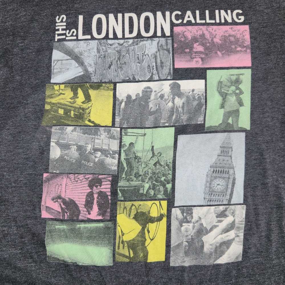 The Clash London Is Calling Band T Shirt Gray The… - image 2