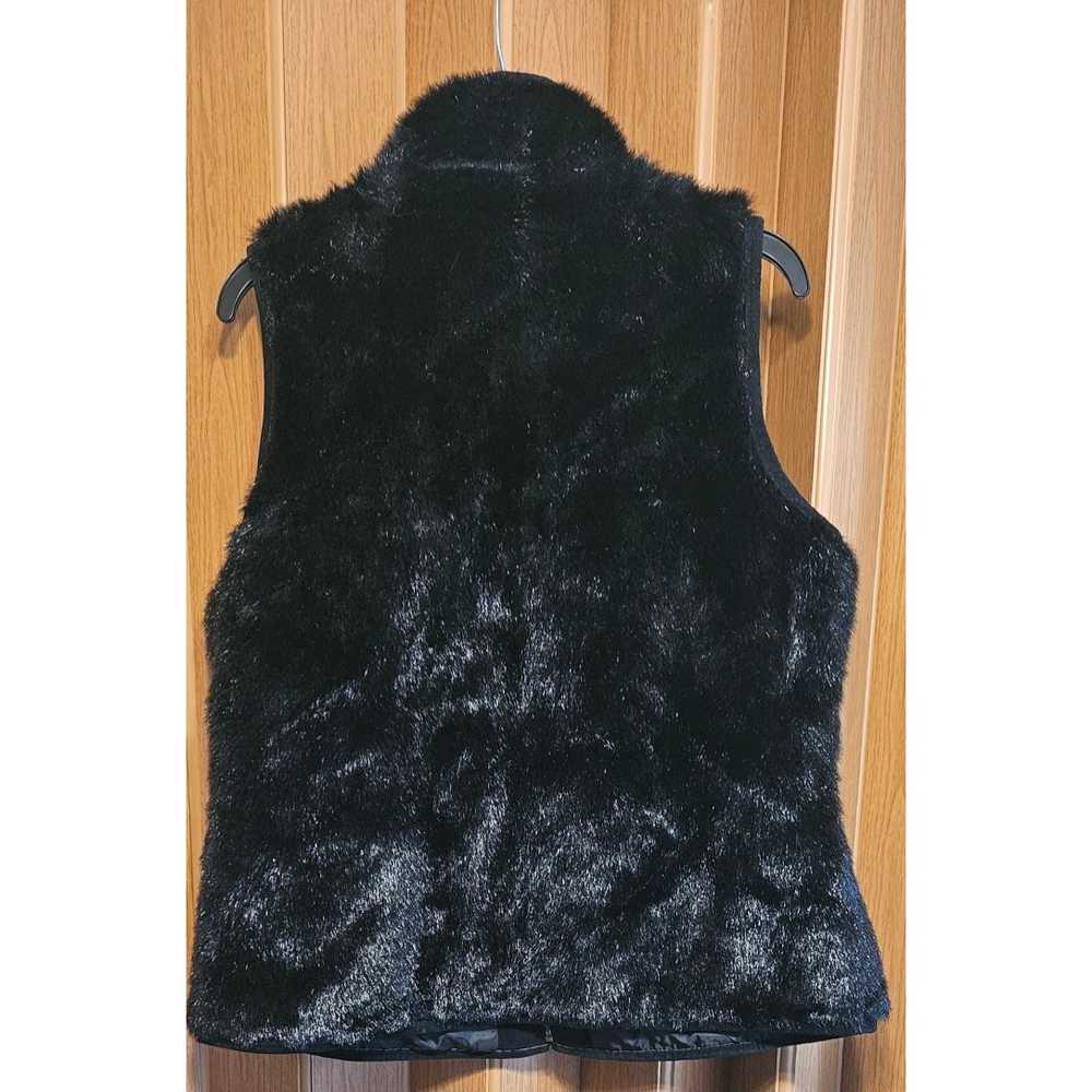 A.M.I. Large Acrylic Blend Faux Fur Furry Black V… - image 2