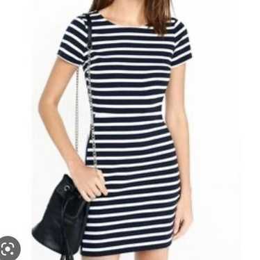 Express striped short sleeve mini dress size 4